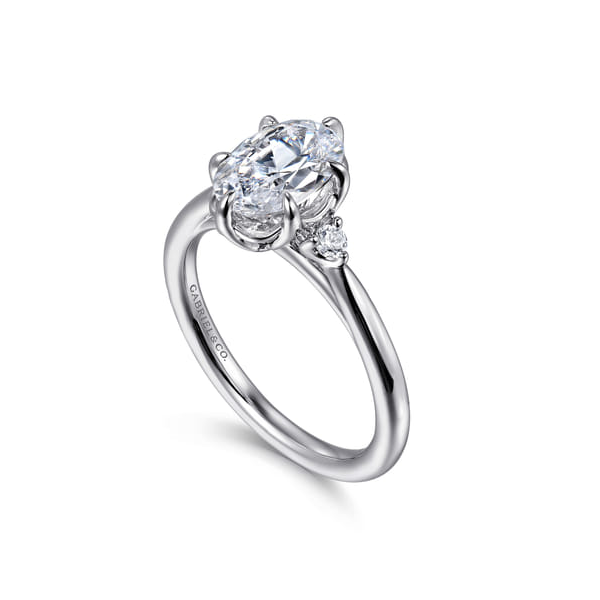 Blaise Six Prong Oval Engagement Ring Image 2 Graham Jewelers Wayzata, MN