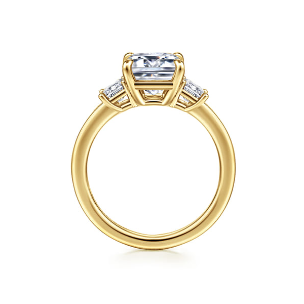 Stephi Yellow Gold Emerald Cut Engagement Ring Image 3 Graham Jewelers Wayzata, MN