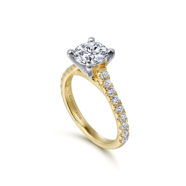 Erica White & Yellow Gold Engagement Ring Image 2 Graham Jewelers Wayzata, MN