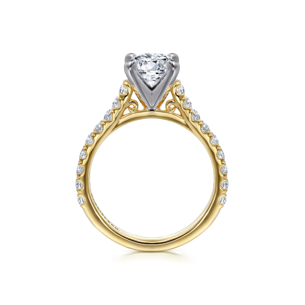 Erica White & Yellow Gold Engagement Ring Image 3 Graham Jewelers Wayzata, MN
