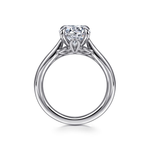 Nelia White Gold Lotus Engagement Ring Image 3 Graham Jewelers Wayzata, MN