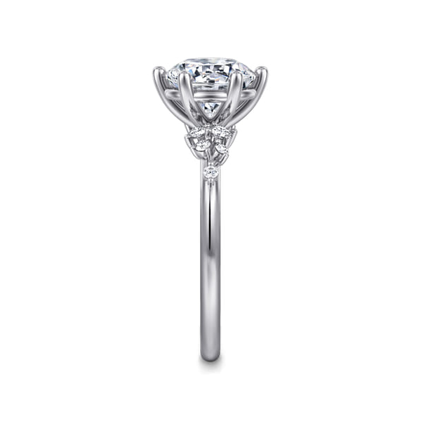 Reena Six Prong White Gold Engagement Ring Image 3 Graham Jewelers Wayzata, MN