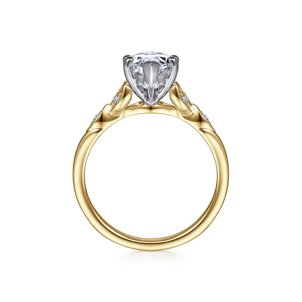 Celia White-Yellow Gold Marquise Diamond Engagement Ring Image 2 Graham Jewelers Wayzata, MN