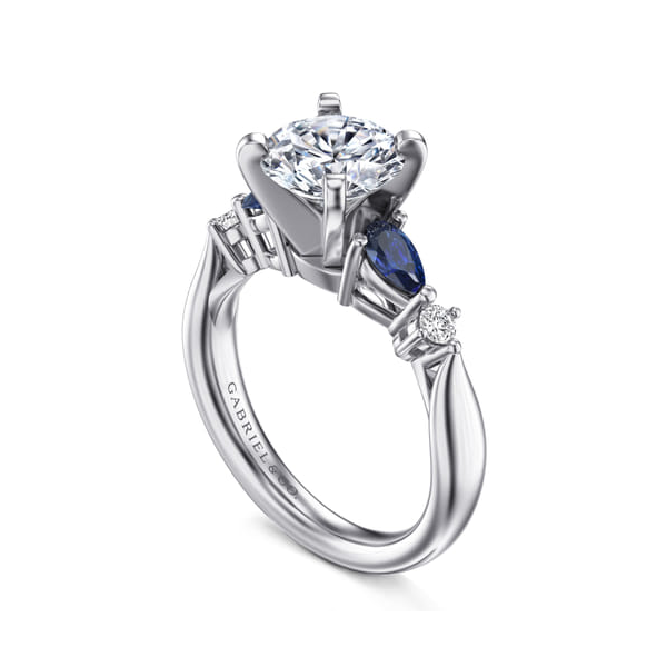 Carrie Sapphire and Diamond Engagement Ring Image 2 Graham Jewelers Wayzata, MN