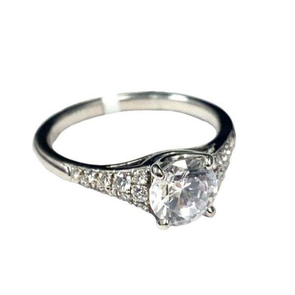 Platinum Madison Engagement Ring Image 3 Graham Jewelers Wayzata, MN