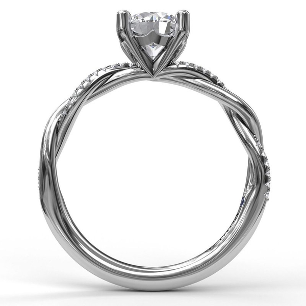 Gold And Diamond Twist Engagement Ring Image 2 Graham Jewelers Wayzata, MN