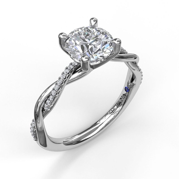Gold And Diamond Twist Engagement Ring Graham Jewelers Wayzata, MN