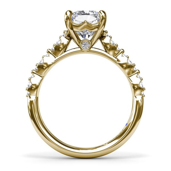 Petite Pave Diamond Engagement Ring Image 3 Graham Jewelers Wayzata, MN