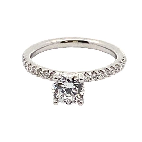 Joshua J 18 Karat White Gold Diamond Semi-Mount Ring Graham Jewelers Wayzata, MN