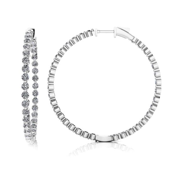 Diamond Hoop Earrings Graham Jewelers Wayzata, MN