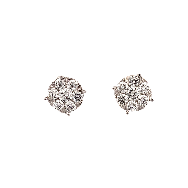 Diamond Cluster Earrings Graham Jewelers Wayzata, MN