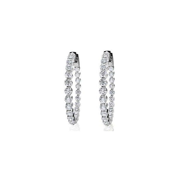 14kw 1.29ctw dia in/out hoop earrings GH I1 Graham Jewelers Wayzata, MN