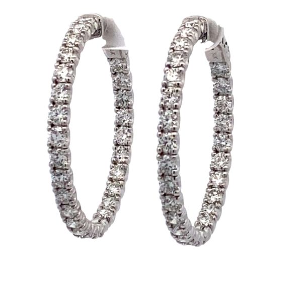 14kw 5.35ctw dia in/out hoop earrings GH I1 Graham Jewelers Wayzata, MN