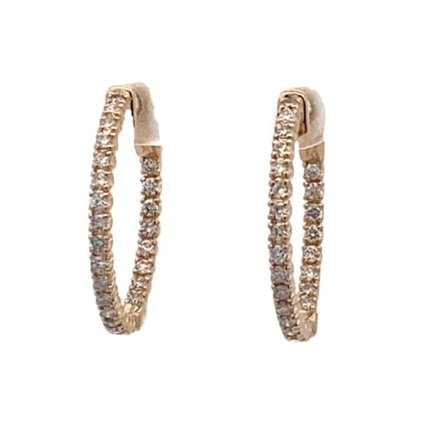 14ky 1.04ctw dia in/out hoop earrings GH I1 Graham Jewelers Wayzata, MN