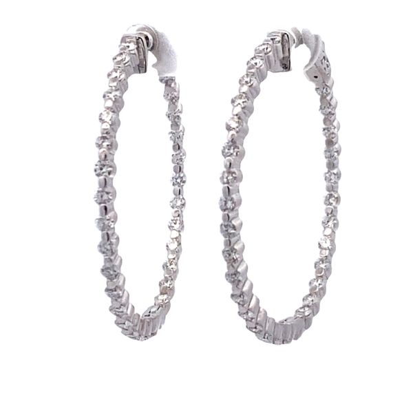 14kw 2.05ctw dia in/out hoop earrings GH I1 Graham Jewelers Wayzata, MN