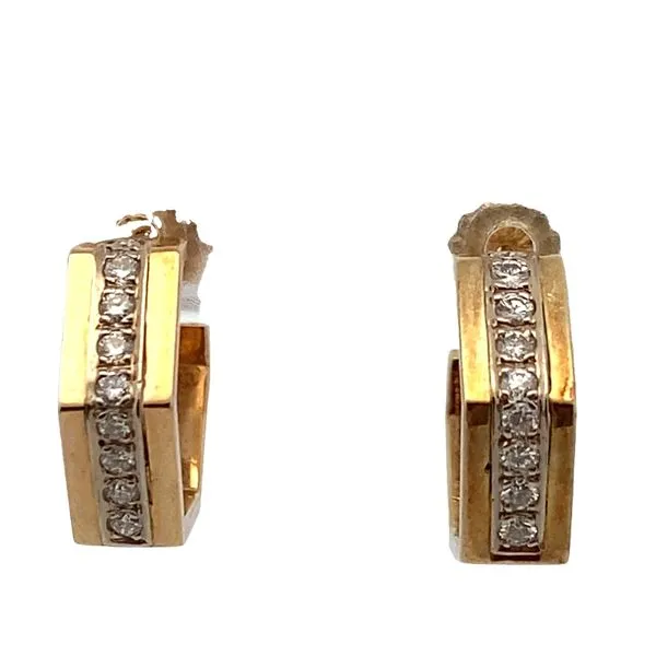 14ky hexagon diamond huggies Graham Jewelers Wayzata, MN