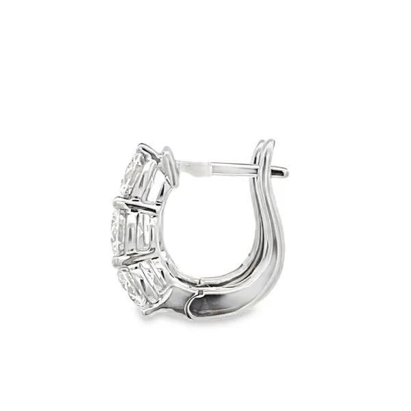 18kw 2.0ctw dia huggie earring Image 2 Graham Jewelers Wayzata, MN