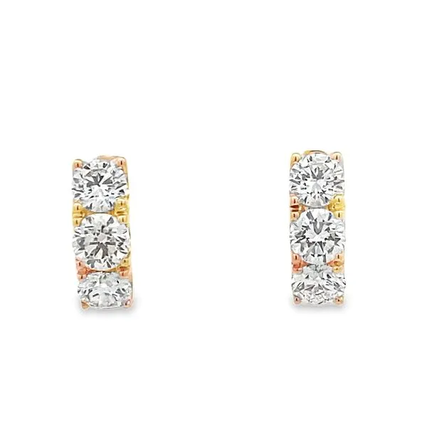 18ky 1.85ctw dia huggie earring Graham Jewelers Wayzata, MN