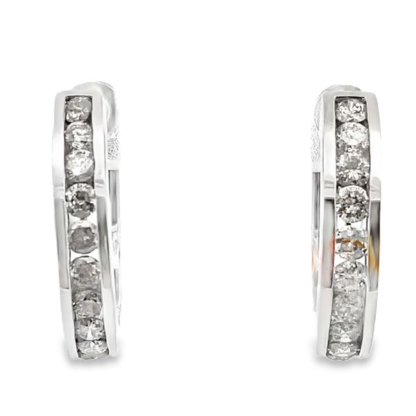 ESTATE 14kw diamond hoops Graham Jewelers Wayzata, MN