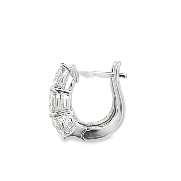 18kw 2.0ctw dia huggie earring Image 2 Graham Jewelers Wayzata, MN