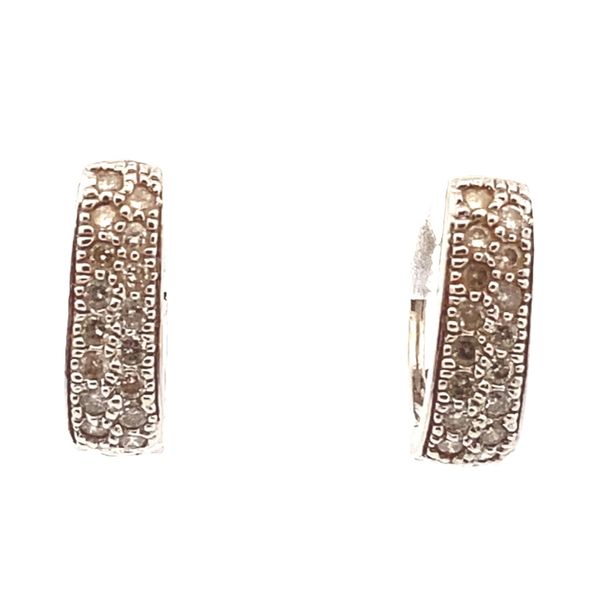 14kw Diamond Pave small Huggie Graham Jewelers Wayzata, MN