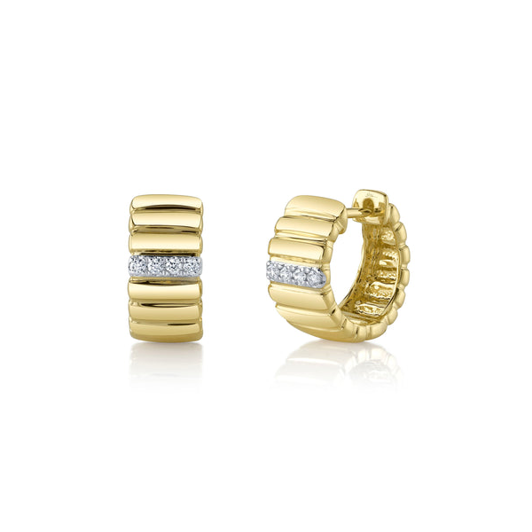 14ky .09ct Dia Huggie Earrings GH SI2 Graham Jewelers Wayzata, MN