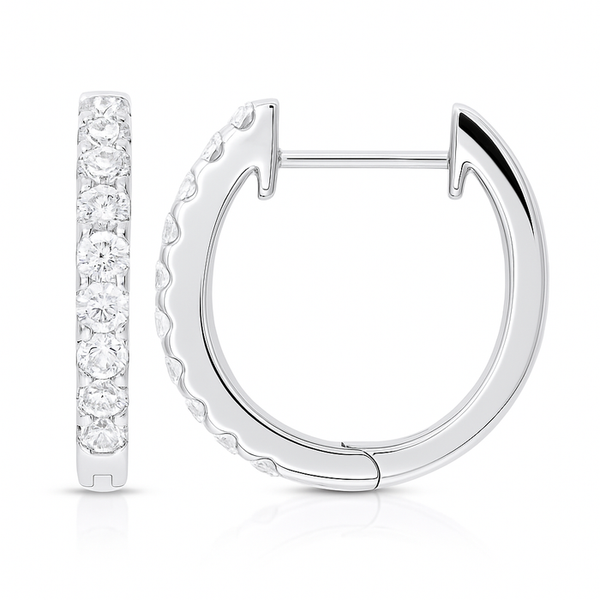 14kw .51ctw dia hoop earrings GH  SI1-2 Graham Jewelers Wayzata, MN
