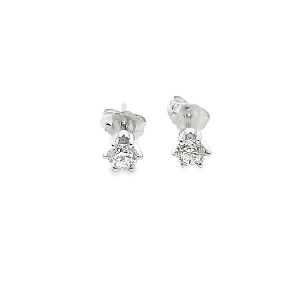 ESTATE 14kw six prong stud earrings with .45ctw HI I1 diamonds Graham Jewelers Wayzata, MN
