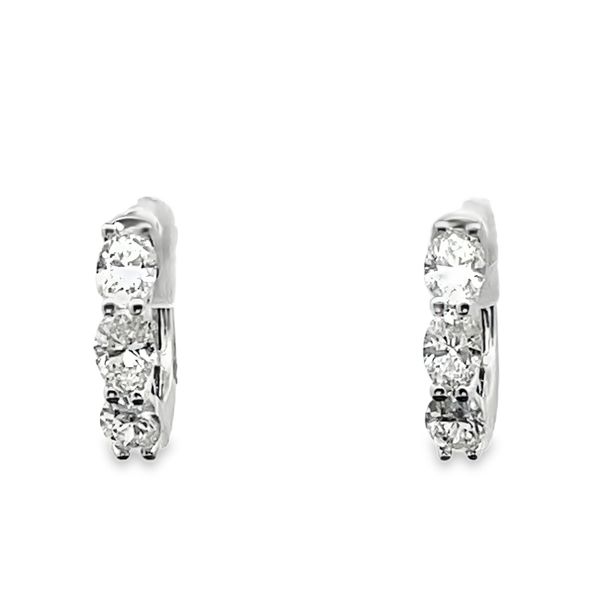 18kw 1.0ctw OV dia huggie earrings GH VS2-SI1 Graham Jewelers Wayzata, MN
