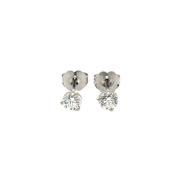 ESTATE 14kt white gold .60ctw diamond studs I SI1 Graham Jewelers Wayzata, MN