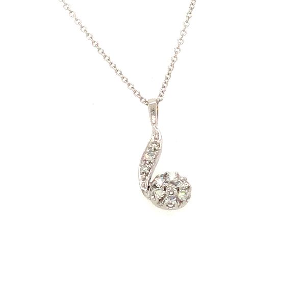 14k White Gold .22 Carat Diamond Pendant Graham Jewelers Wayzata, MN