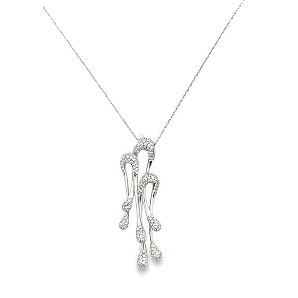 ESTATE  Odelia 14kw Diamond Water Drops Pendant necklace Graham Jewelers Wayzata, MN