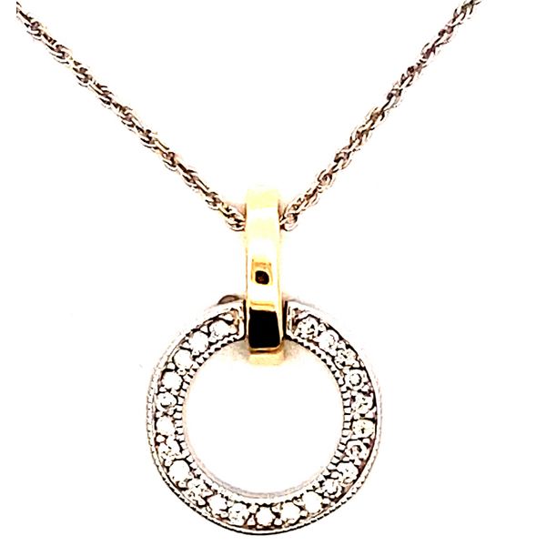 14kwy .35ctw dia Circle pendant necklace Graham Jewelers Wayzata, MN