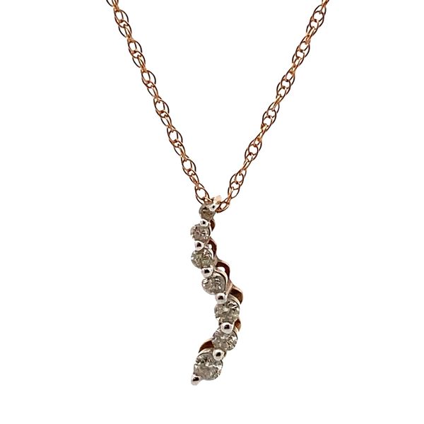 ESTATE 10ky .18ctw Diamond Journey Pendant Necklace Graham Jewelers Wayzata, MN