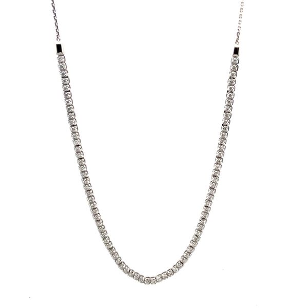 Halfway Diamond Tennis Necklace Graham Jewelers Wayzata, MN