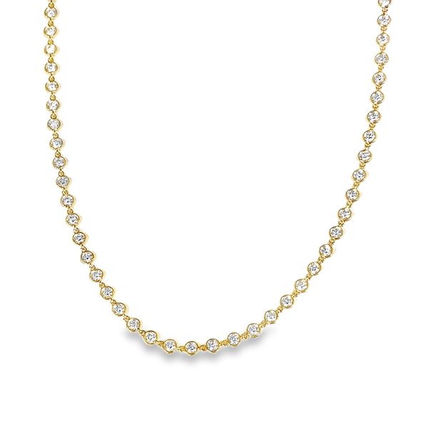 18 Karat Yellow Gold 5.62 Carat Diamonds By The Yard Necklace Graham Jewelers Wayzata, MN