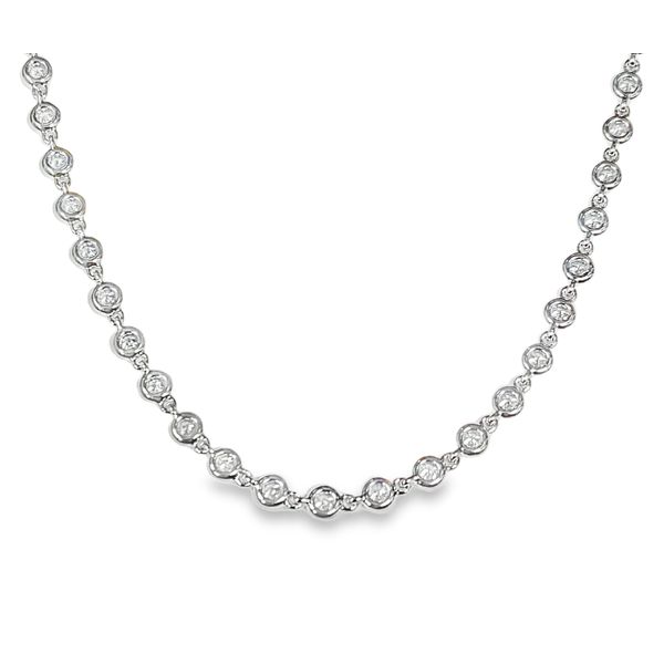 18K White Gold Diamonds by the Yard Necklace Graham Jewelers Wayzata, MN