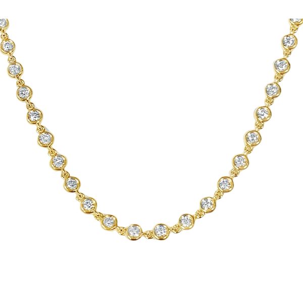 18K Yellow Gold Diamonds by the Yard Necklace Graham Jewelers Wayzata, MN