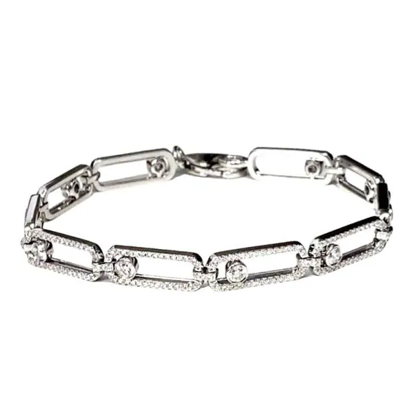 Diamond PaperClip Link Bracelet Graham Jewelers Wayzata, MN