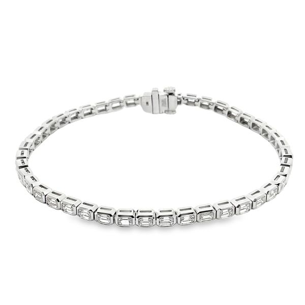 Joshua J Emerald-Cut Diamond East West Tennis Bracelet Graham Jewelers Wayzata, MN
