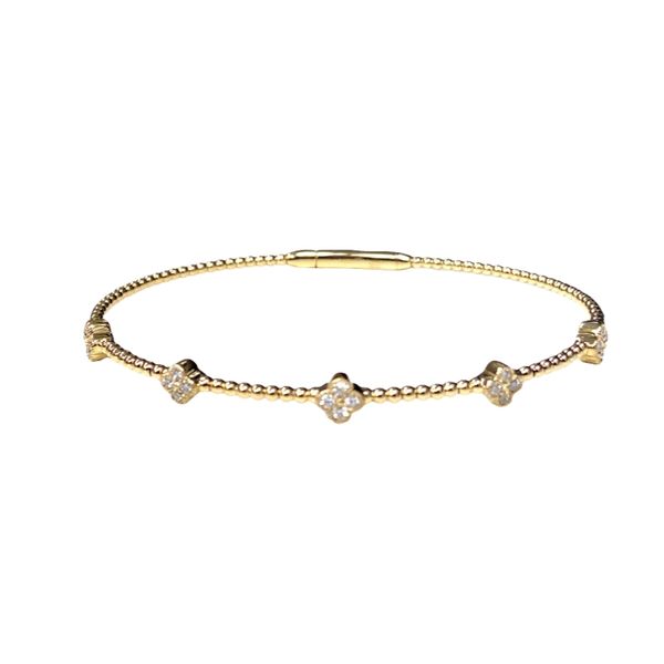 14k yellow gold .32ctw dia bangle bracelet 6.75 GH I1 Graham Jewelers Wayzata, MN