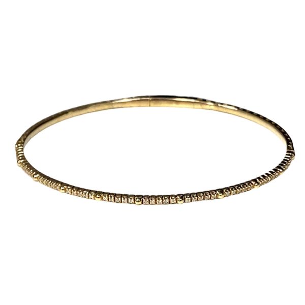 14ky .13ctw dia halfway bangle bracelet 6.75 GH I1 Graham Jewelers Wayzata, MN