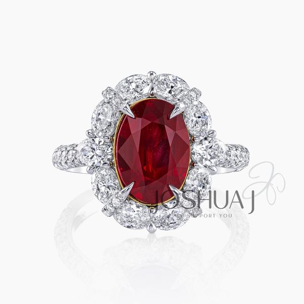 Joshua J Mozambique Red Ruby and Diamond Ring Graham Jewelers Wayzata, MN