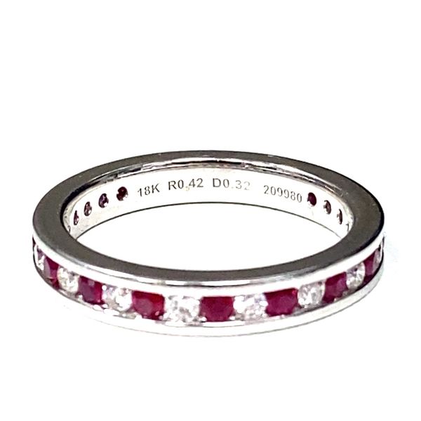 Joshua J Alternating Ruby and Diamond Ring Graham Jewelers Wayzata, MN