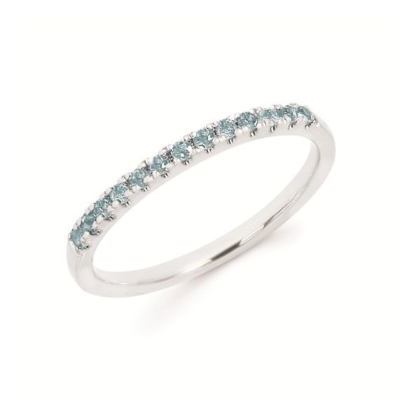 14kw .26ctw Blue Topaz Stackable Birthstone Ring Graham Jewelers Wayzata, MN