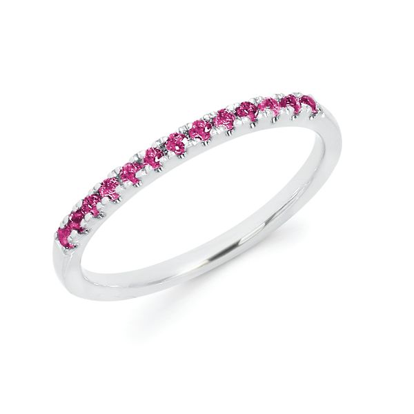 Pink Tourmaline Stackable Birthstone Ring Graham Jewelers Wayzata, MN