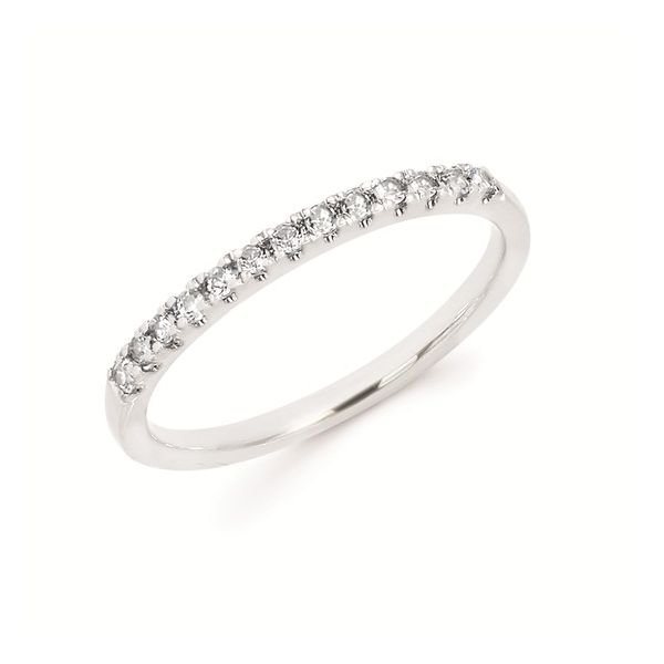 White Sapphire Stackable Birthstone Ring Graham Jewelers Wayzata, MN