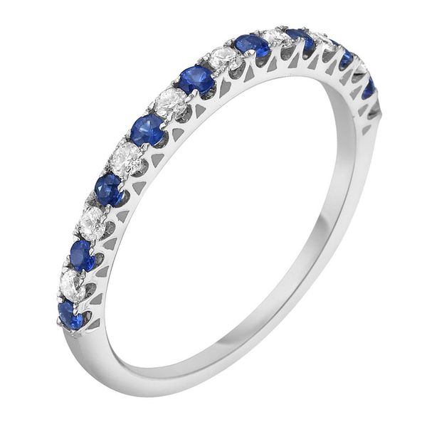 Alternating Sapphire and Diamond Ring Image 2 Graham Jewelers Wayzata, MN