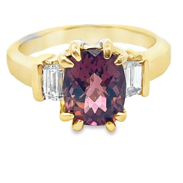 Made by Graham 18ky 2.31ct pink tourmaline .51ctw dia ring Image 3 Graham Jewelers Wayzata, MN