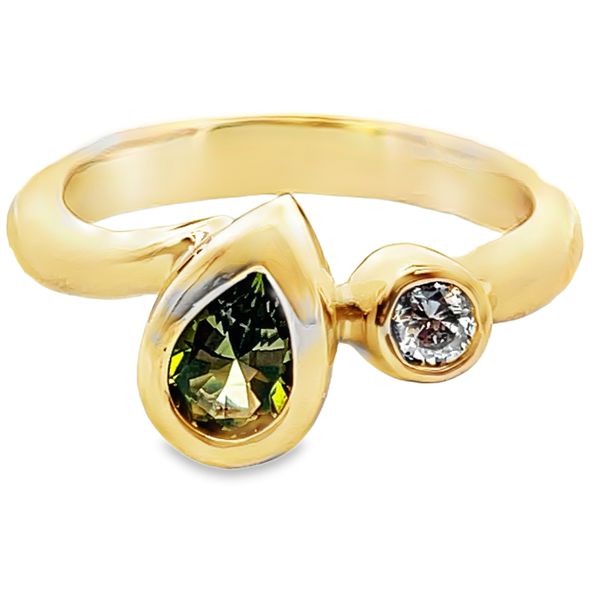 Made By Graham 14ky .60Ct Peridot PS .12ct Dia Ring Graham Jewelers Wayzata, MN